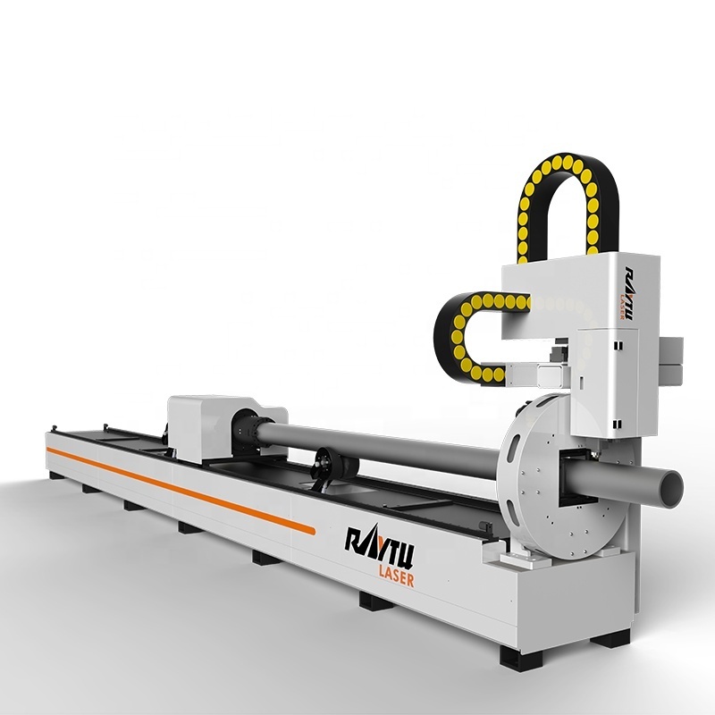 Raytu Laser 6M 12M Tube pipe laser cutter Manufacture Price 1500W 2000W 3000W fiber laser cutting machine for stainless pipe