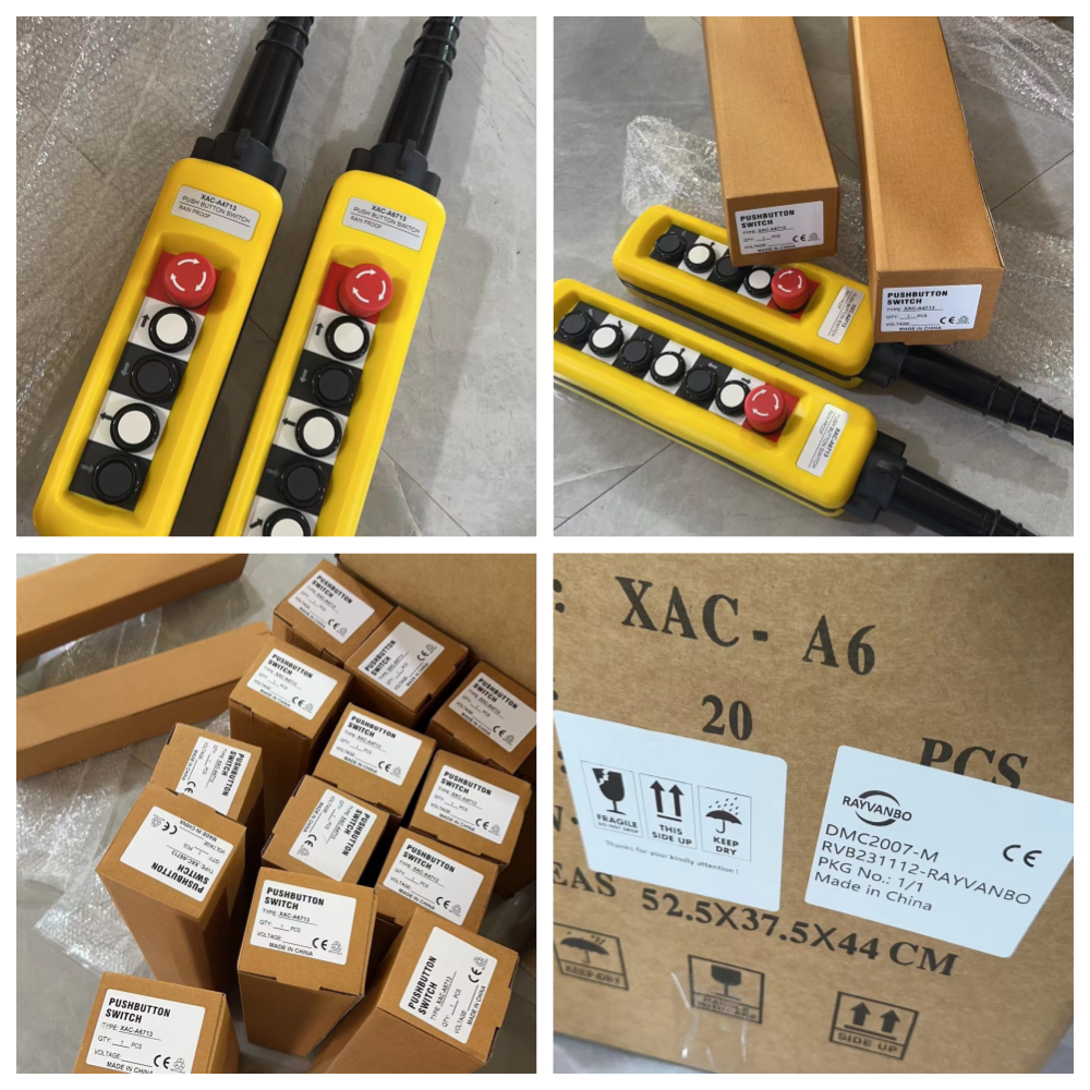 waterproof control button switch XAC-A8913 crane crane emergency stop button switch