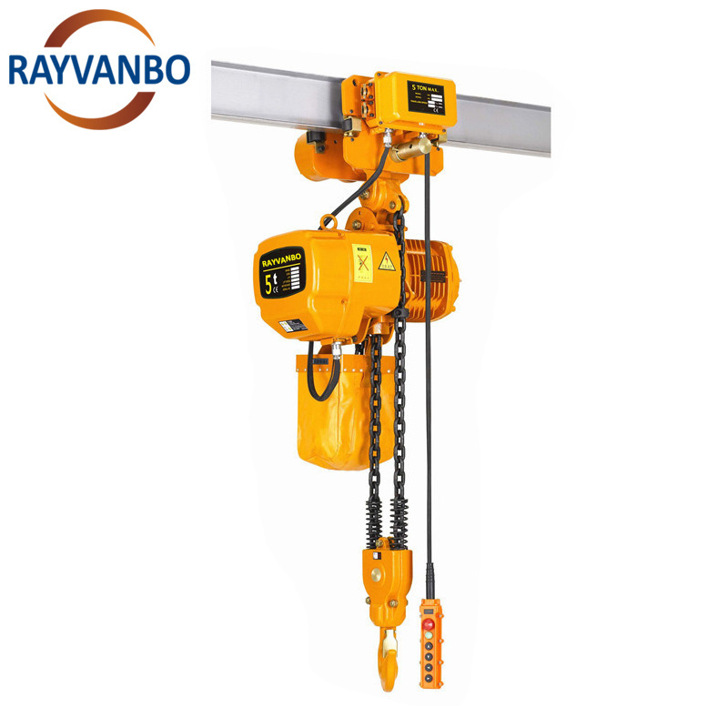 1 ton 2 ton 220v 380v HHBB Electric Chain Hoist Small Electric Chain Hoist With Trolley