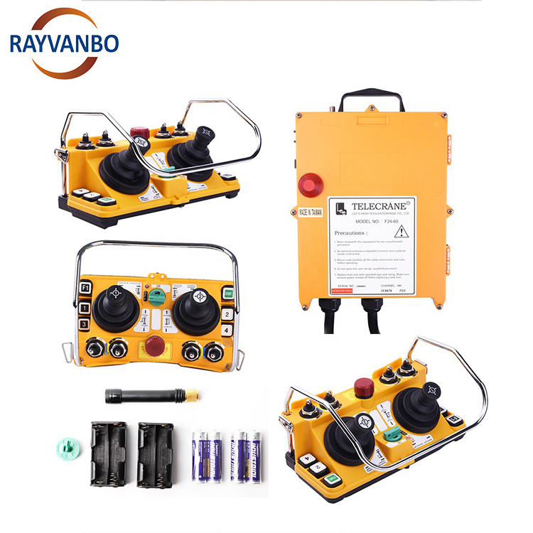 Universal F24-60 Industrial Wireless Radio Remote Control for Overhead Crane AC/DC 1 Transmitters and 1 Receiver