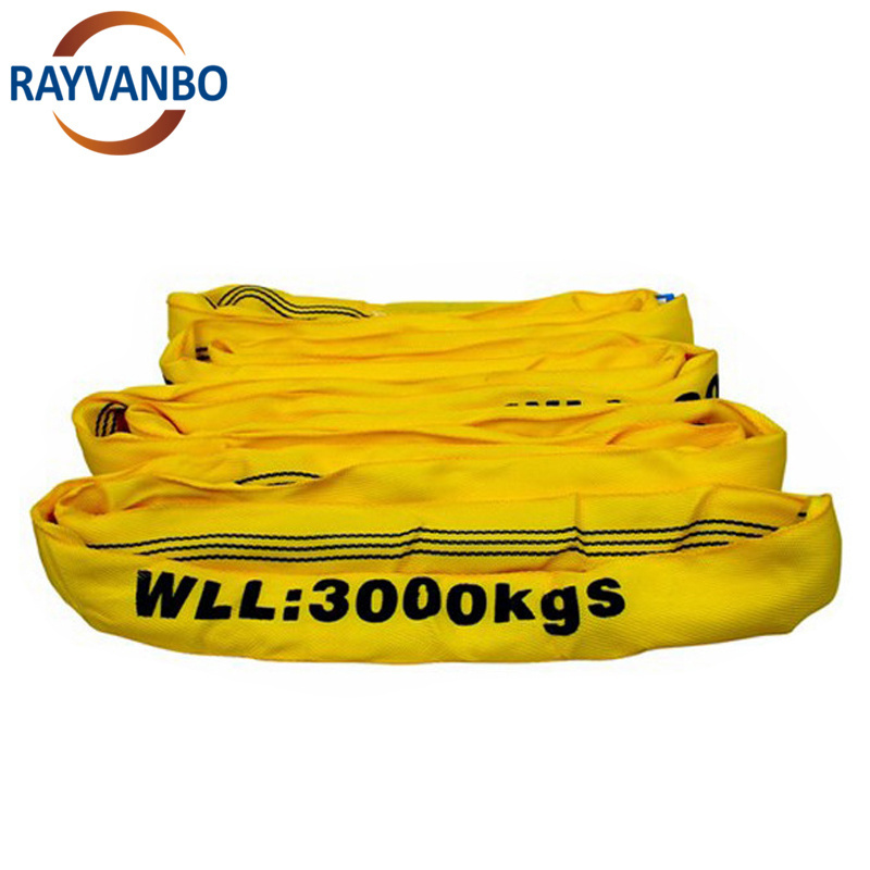 crane lifting belt endless round sling lifting tools with 3t*2M eslingas