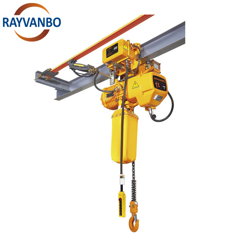 1 ton 2 ton 220v 380v HHBB Electric Chain Hoist Small Electric Chain Hoist With Trolley