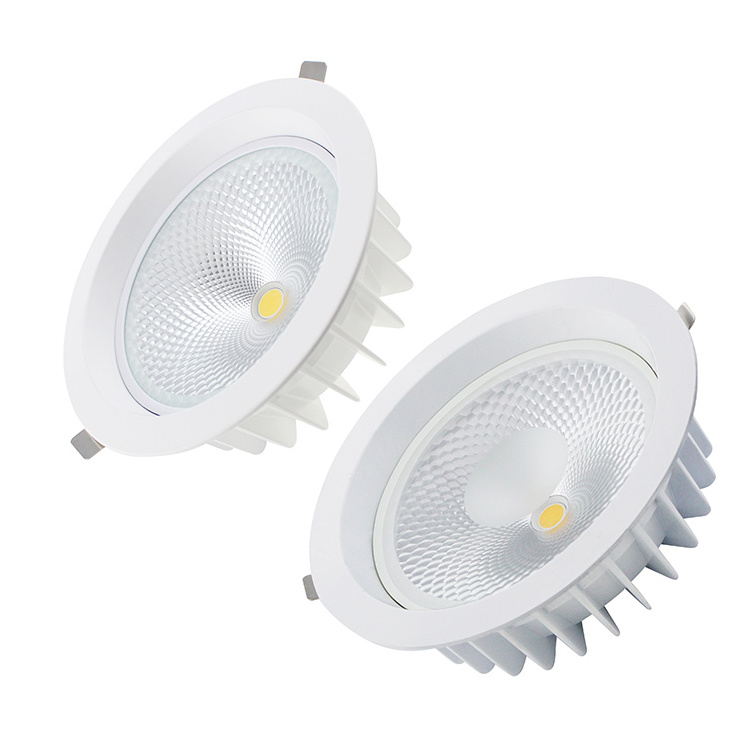 Commercial Indoor COB Recessed LED Downlight Anti -fog Anti -glare Round Ceiling Downlight