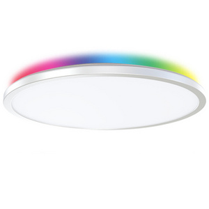 TUYA rgb kitchen bathroom children bedroom chandeliers decorative panel lamp recessed smart flush mount modern led ceiling light