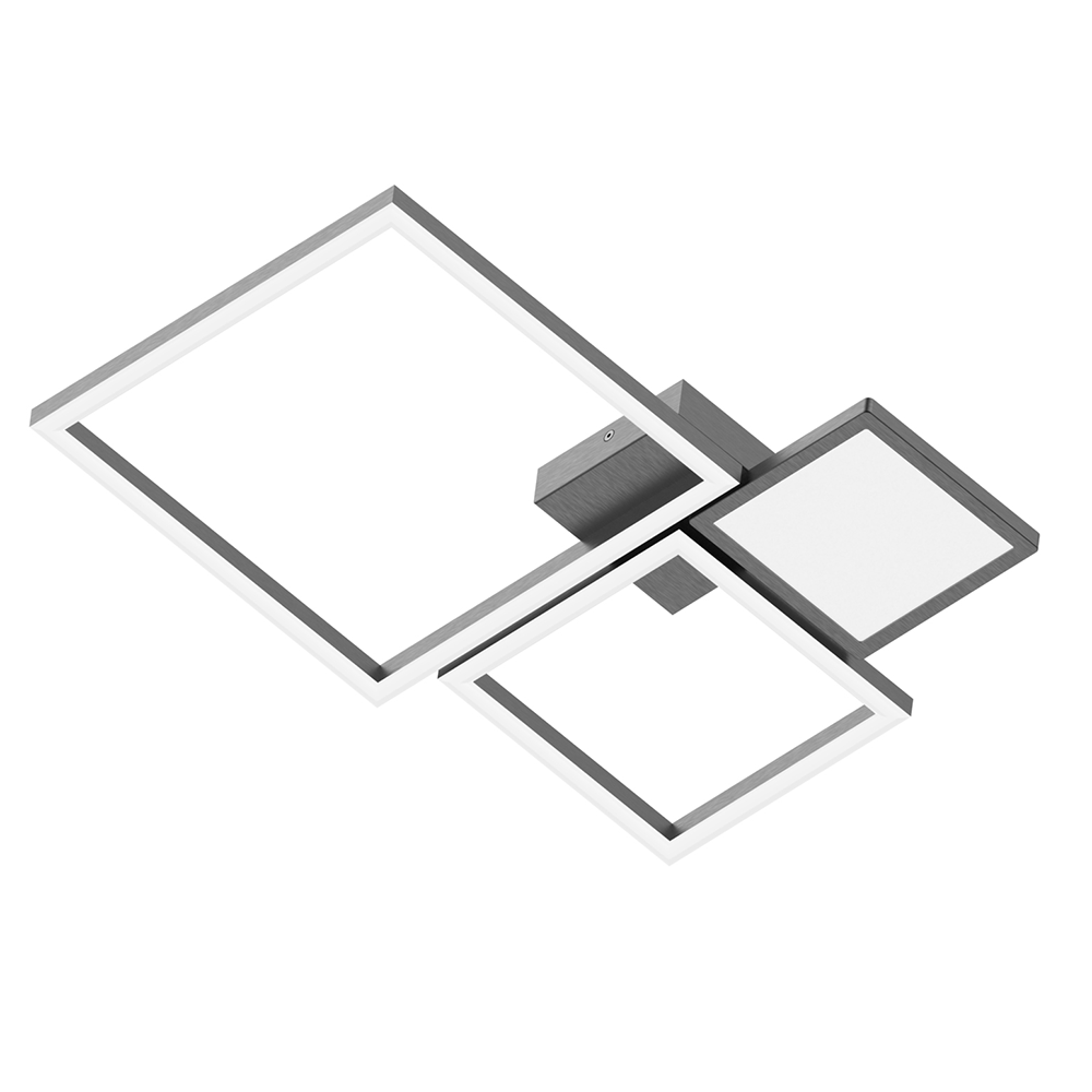 Black Square Acrylic 4000K 30W Bedroom Living Room Kitchen Office natural light Flush Mount Modern Ceiling Lamp