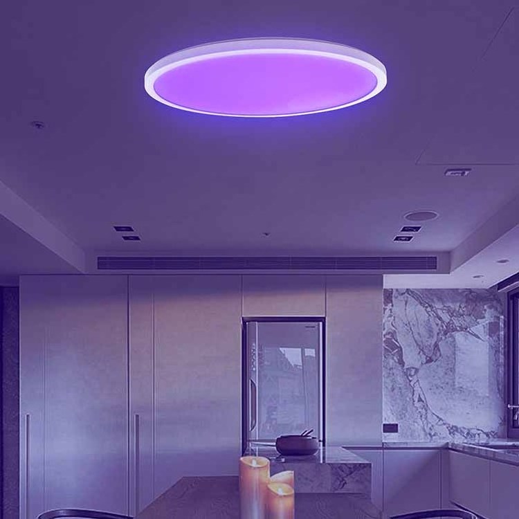 Modern Smart Home Office Indoor Light Round Super Slim Sensor Remote Control LED Ceiling Light