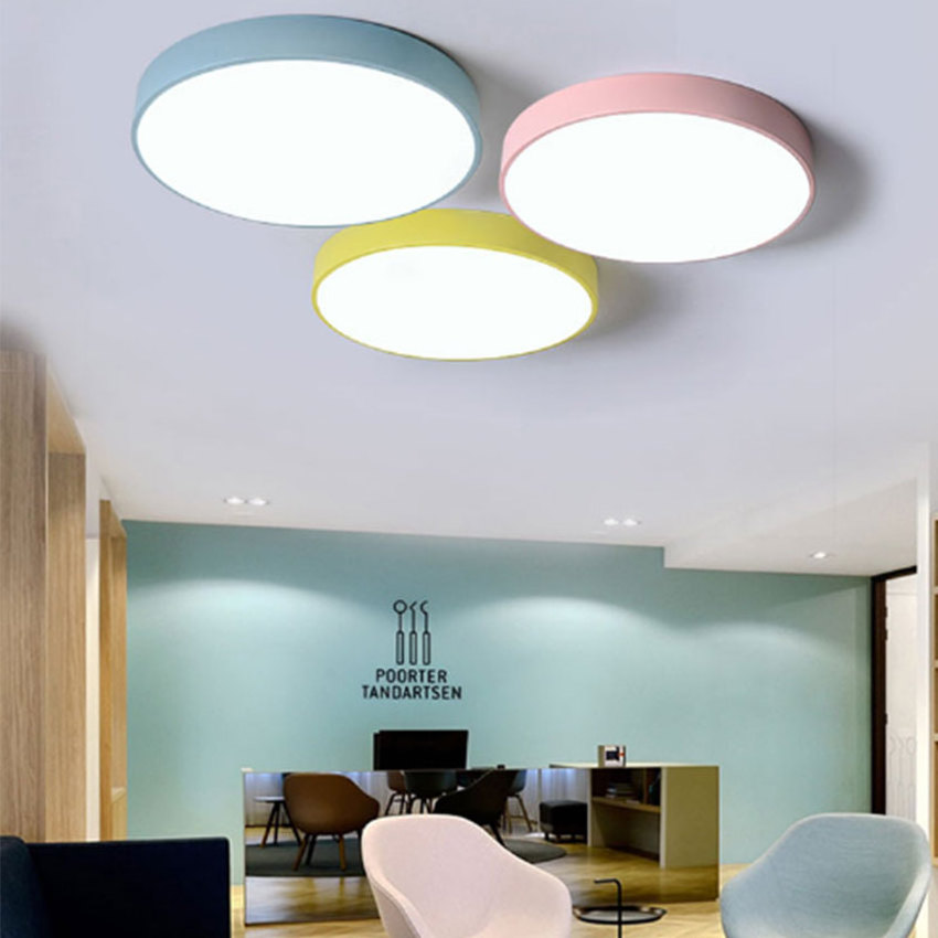 Round Square LED Ceiling Light Hotel Villa IP54 CCT Adjustable Dimmable Smart Project Home Light