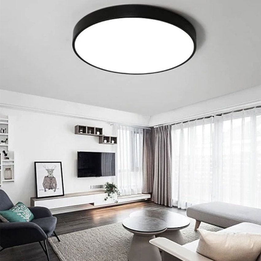 Round Square LED Ceiling Light Hotel Villa IP54 CCT Adjustable Dimmable Smart Project Home Light