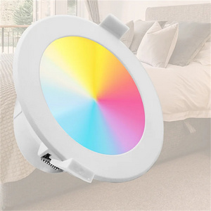 Smart Home Light 10W 8W RGB Dimmable Wifi APP TUYA Recessed Round Downlight