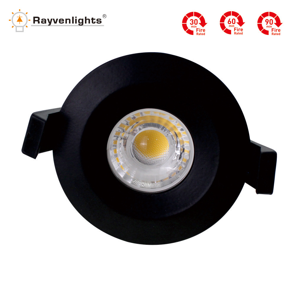 Black White Chrome Ip65 led downlight 230v fireproof 10w led cob down light