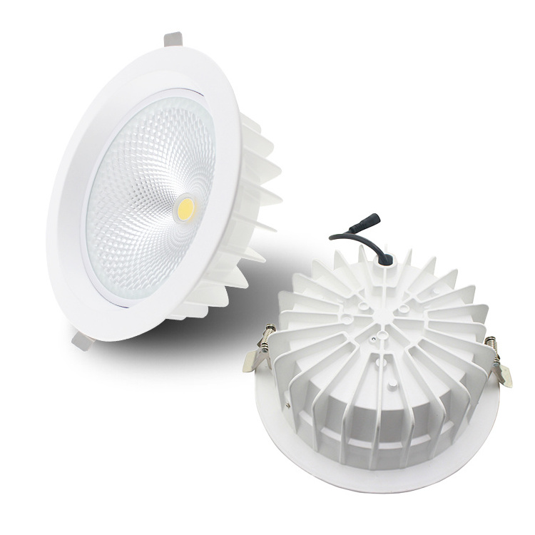 Commercial Indoor COB Recessed LED Downlight Anti -fog Anti -glare Round Ceiling Downlight