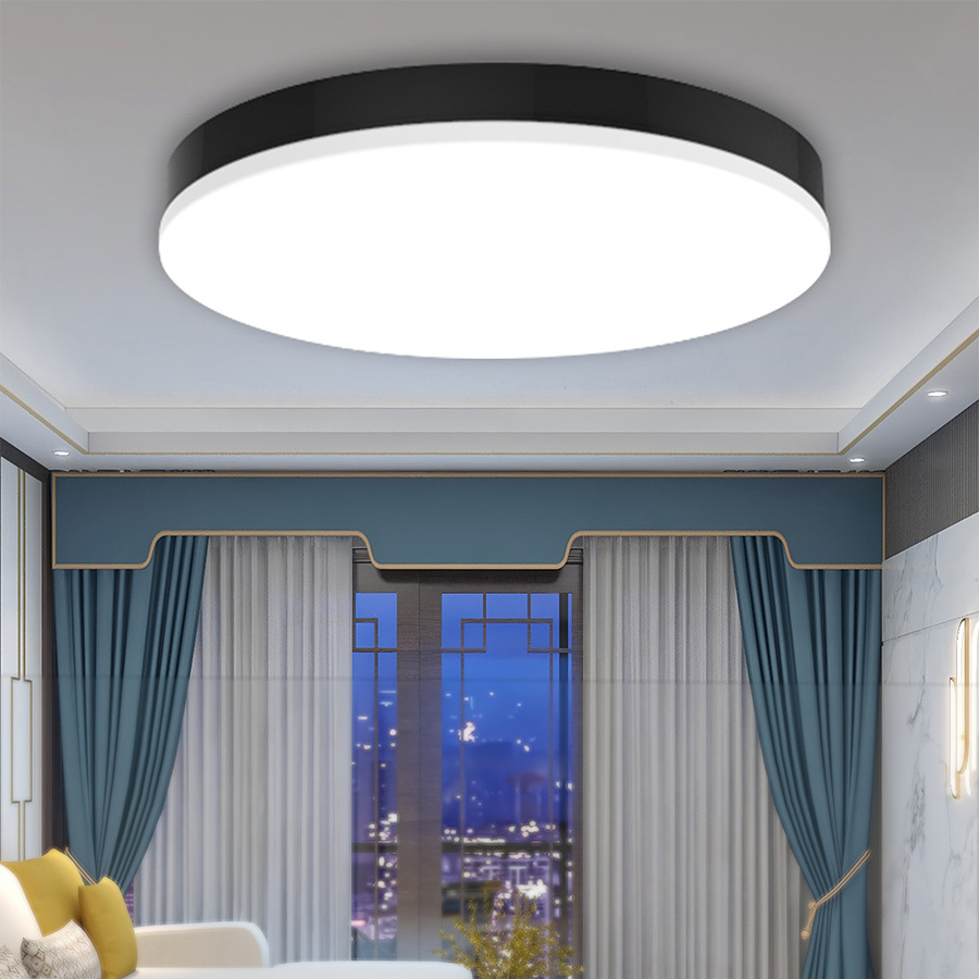 Microwave Motion Sensor Super Slim ceil light TUYA Modern Round Dimmable CCT Adjustable LED ceiling luminaire