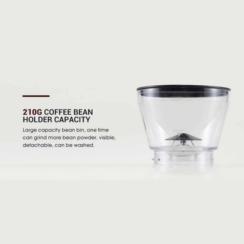 Stainless Steel Coffee Bean Grinder Electric Automatic Conical Coffee Milling Machine Type Small Electric Coffee Grinder