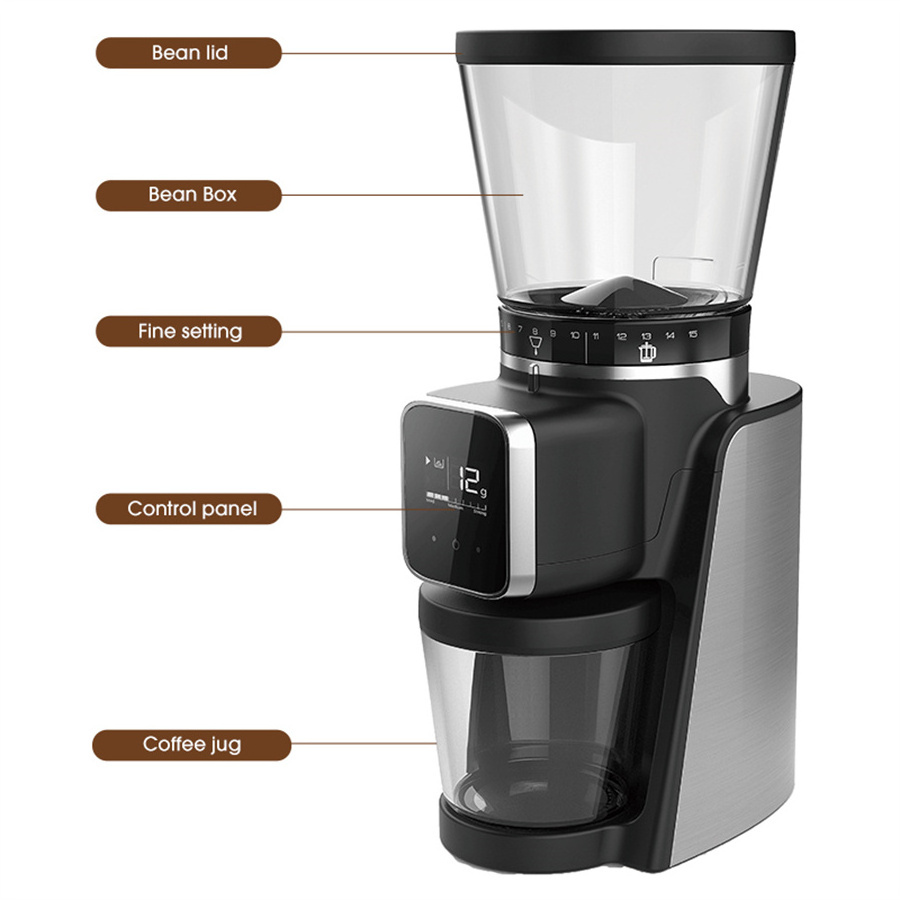 Stainless Steel Quiet Low Noise Coffee Grinder Machine Easy To Use Electric Coffee Grinder 2 In 1 Electric Coffee Grinder