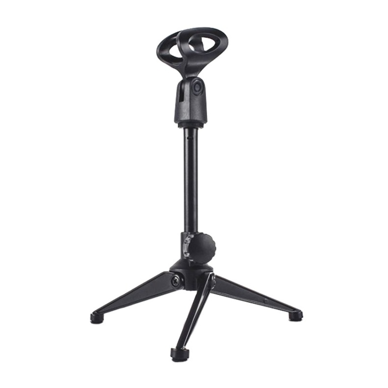 Black Adjustable Tripod Plastic Stereo Bar Microphone Holder