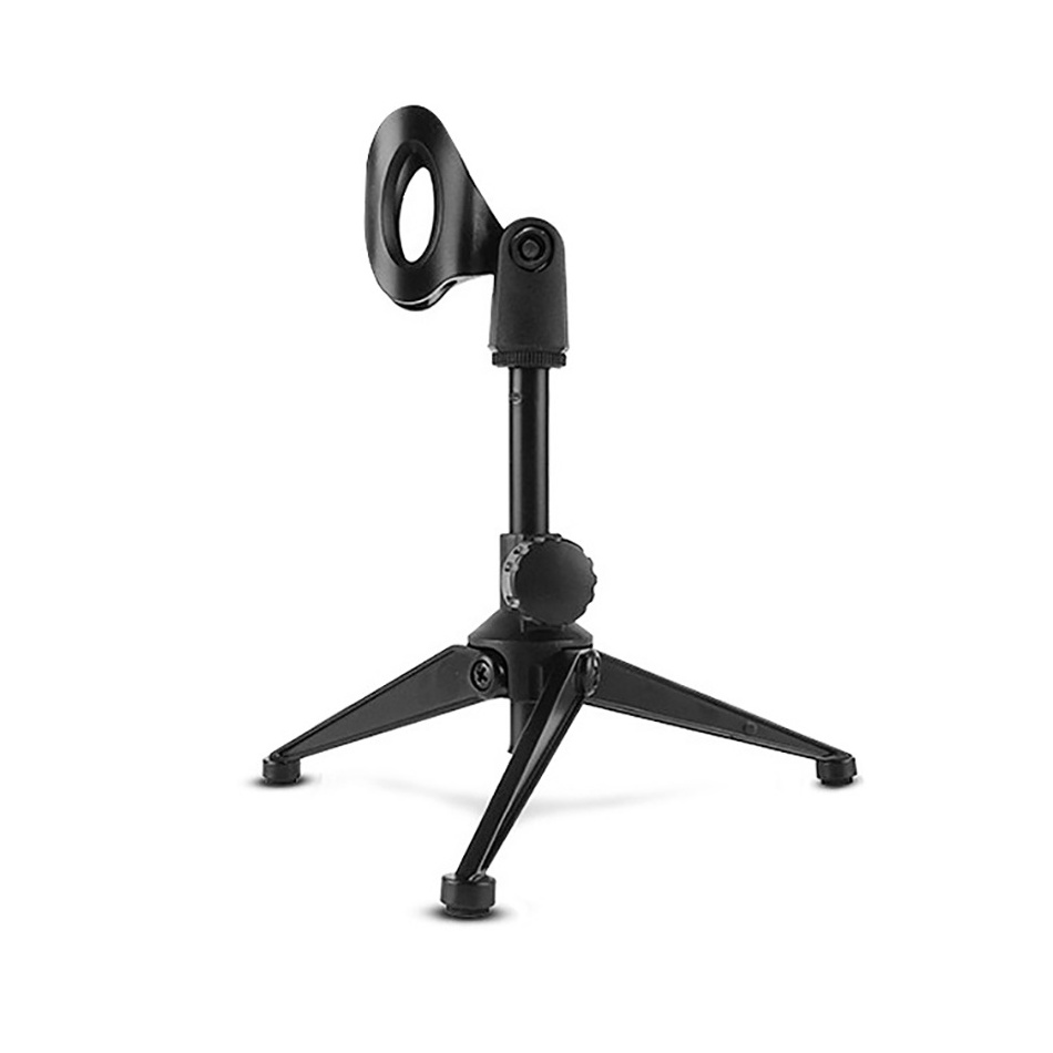 Black Adjustable Tripod Plastic Stereo Bar Microphone Holder