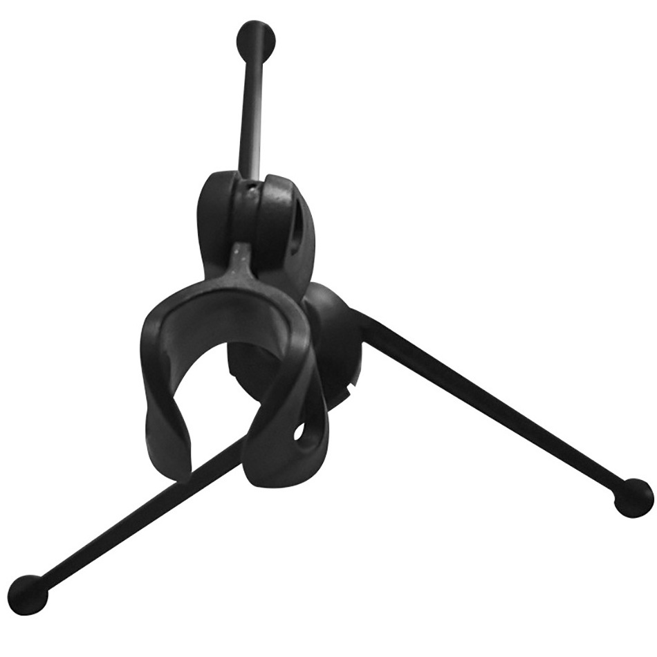 Black Adjustable Tripod Plastic Stereo Bar Microphone Holder