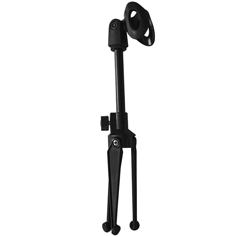 Popular Desktop Placement Stand Mini Portable Table Mic Stand Desk Tops Microphone Stand With Clip