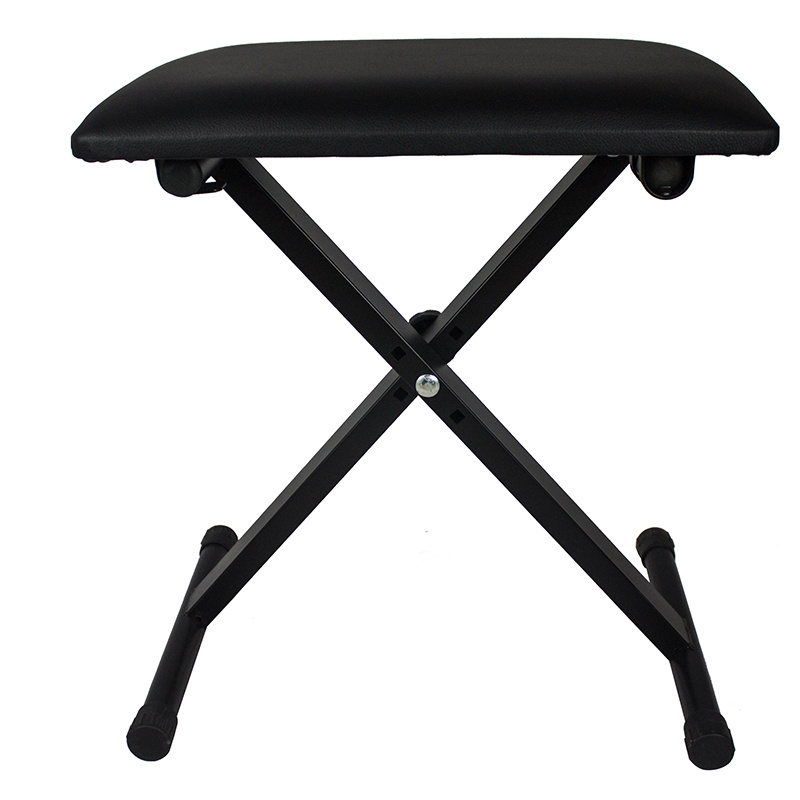 Wholesale Metal X-style Folding Electronic Keyboard Stool For Rinstrumentl Adjustable Piano Bench Gh-535