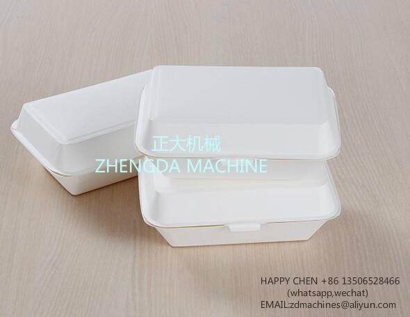 Automatic disposable paper take away lunch box making machine (paper food tray forming machine )