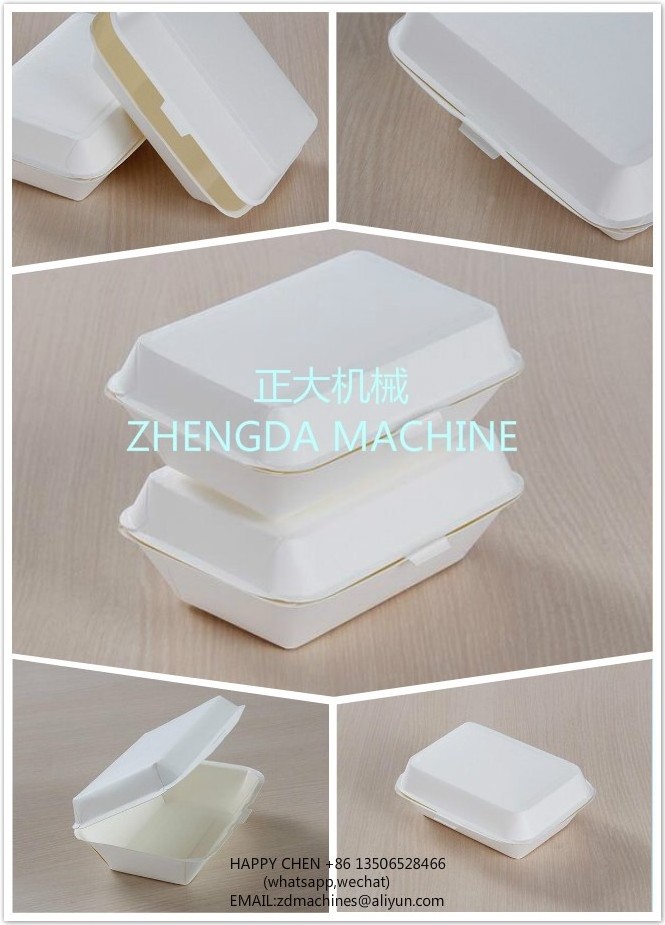 single pe paper food box making machine take away low cost