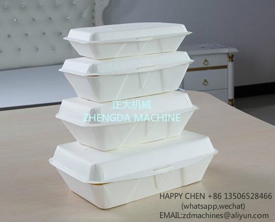 single pe paper food box making machine take away low cost