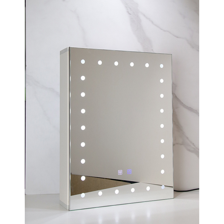 double door kitchen stainless steel storage bathroom mirror cabinets led light dresser cabinet side bed with mirror