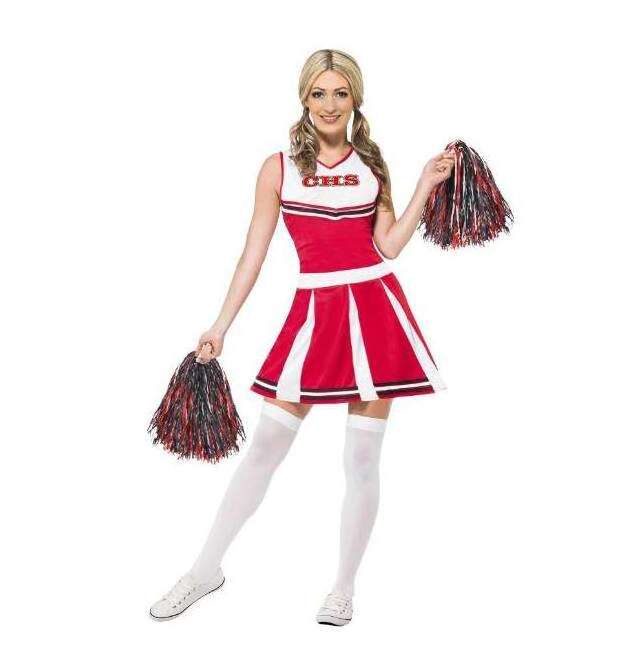 Design High Quality Cheerleading Uniform Dress Top Quality New Women Black Red Metallic Orange Light Blue Dark Shiny OEM Fabric