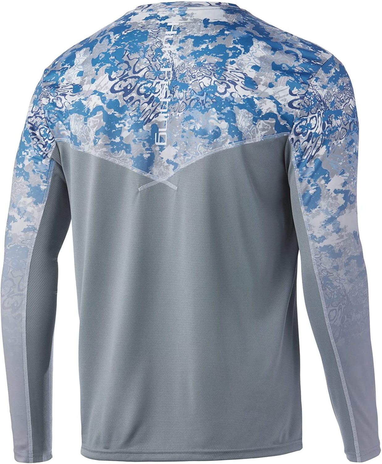 quick dry upf 50 long sleeve huk uv protection sublimation custom polyester blank performance wholesale fishing Shirt For Men