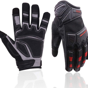 HANDLANDY Full Finger U-wrist Anti Slip Cycling Gloves Mechanic Working Gloves Construction Dirt Bike