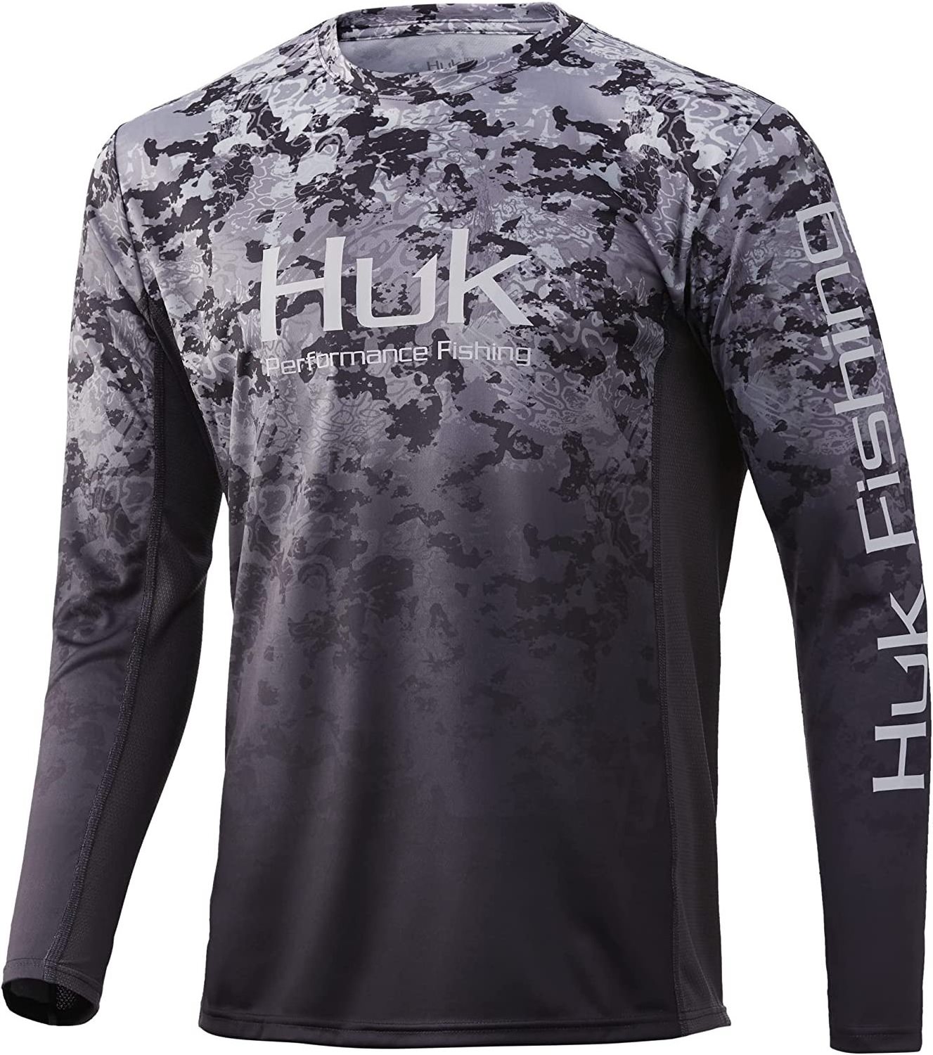 quick dry upf 50 long sleeve huk uv protection sublimation custom polyester blank performance wholesale fishing Shirt For Men