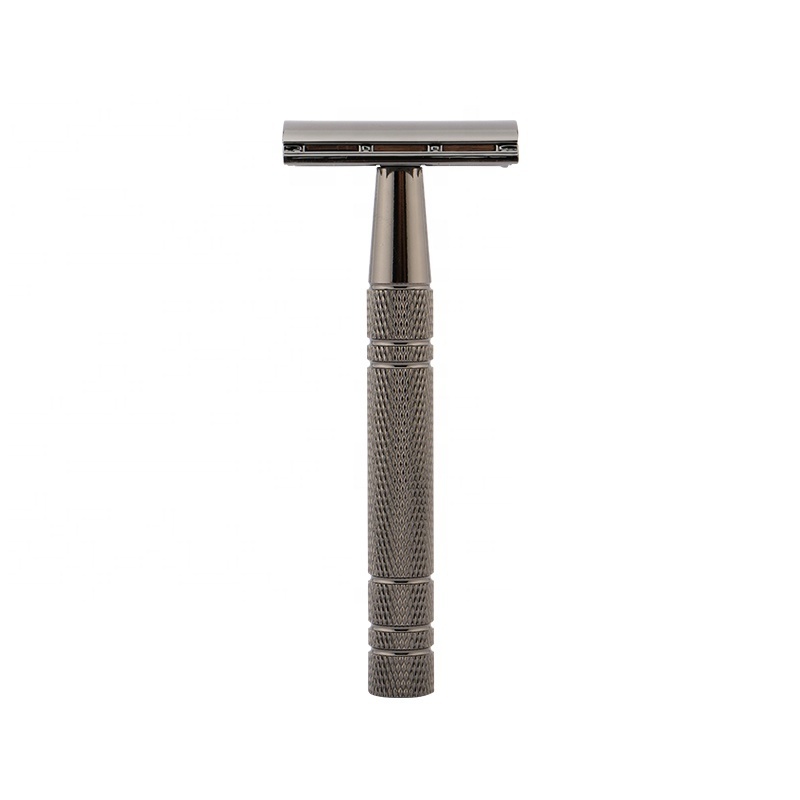 safety razor rose gold Light Luxury Style Straight Double Edge Blade Aluminum Alloy Handle Safety Razor