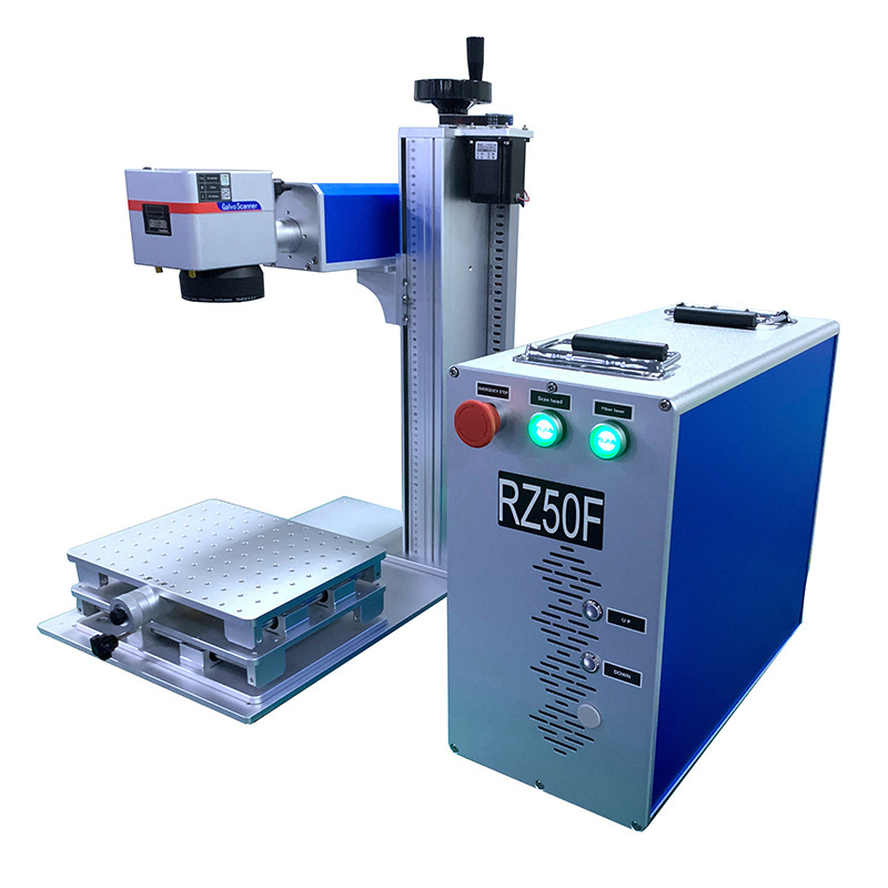 Laser Engraving Marking Machine Brass Metal Plastic 50w Fiber Laser Marking Machine