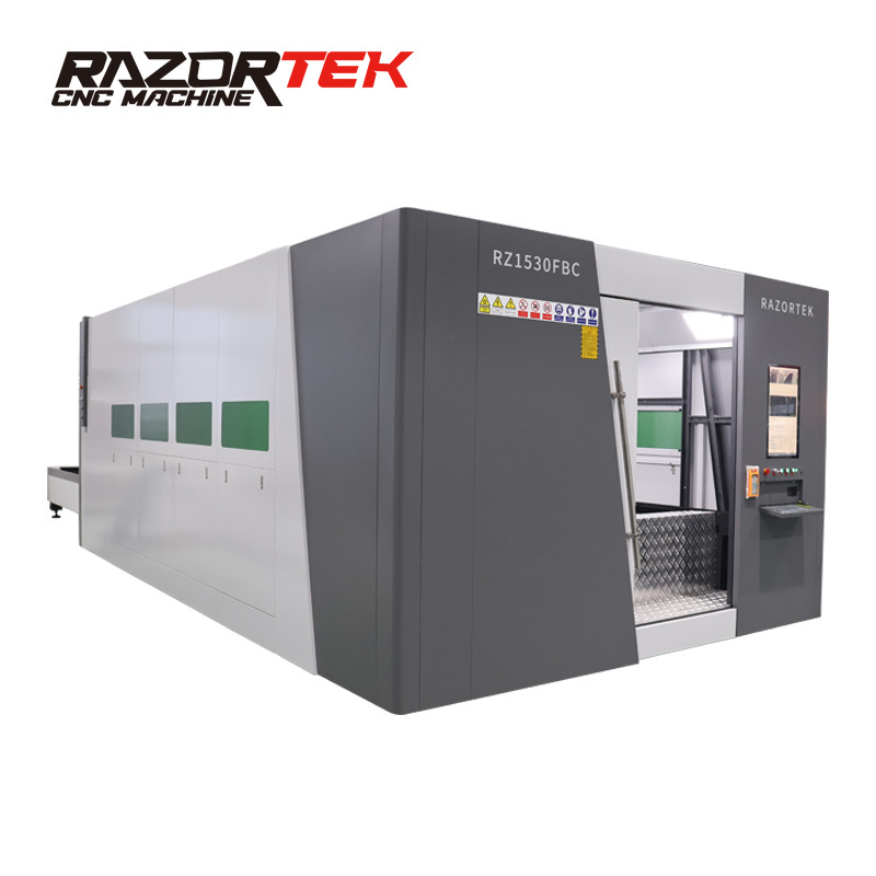 High level precision and fast metal cutting machine fully enclosed fiber laser cutting machine 3000w ~ 12000w