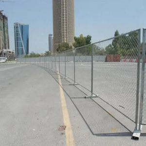 China Manufacture Galvanized Outdoor Chain Link Temporary Fence panels 6x12 removable For Construction