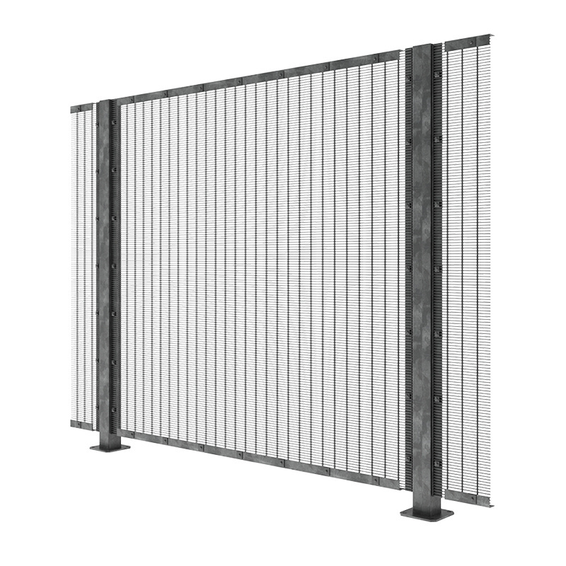 358 Anti-Climb Pvc Coated Fence Boundary Wall Grill Design Clearview Fence