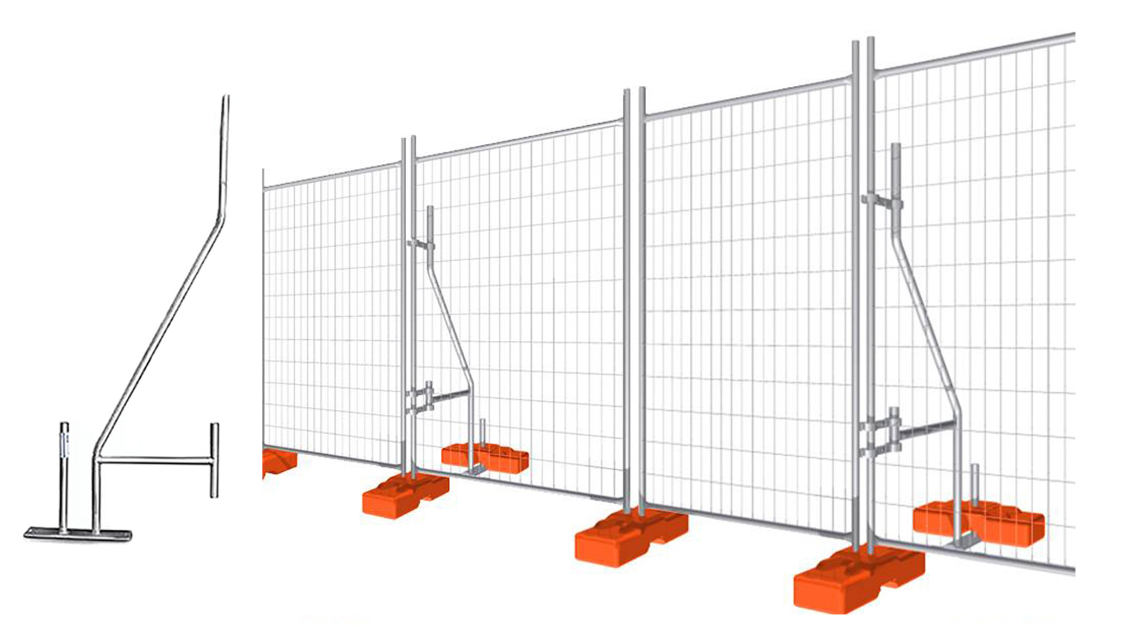 Hot galvanized barrier road sale Customized Road Safety Metal Pedestrian Used Crowd Control Barrier For Sale