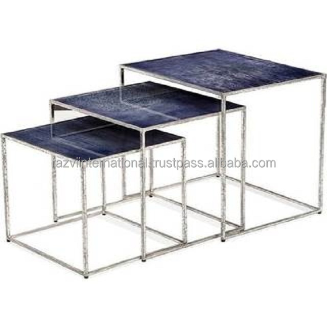 Living Room Nesting Table Stainless Steel Coffee Tables