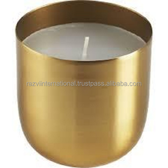 Brass Plating Decorative handmade candle votive