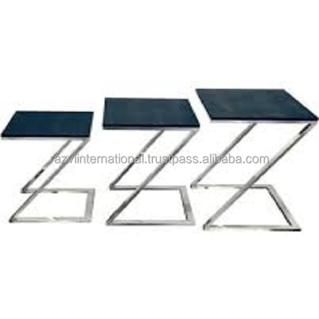 Living Room Nesting Table Stainless Steel Coffee Tables