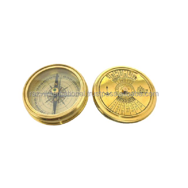 Top Selling Brass Antique Sundial Compass nautical vintage Antique nautical james watt compass