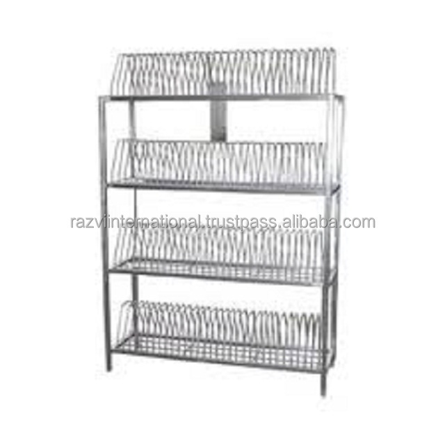 Handmade tall Stainless steel Plate rack