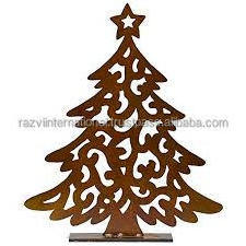 Wall art of Home decorative Metal christmas tree wall art of weddings decorations in american Design