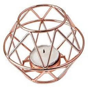 Copper plated iron wire handmade candle tea light votive for home and holy places decoration