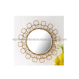 Designer gold Wall Mirror for Home Decoration Wall Art Design