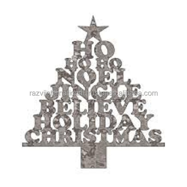 Wall art of Home decorative Metal christmas tree wall art of weddings decorations in american Design