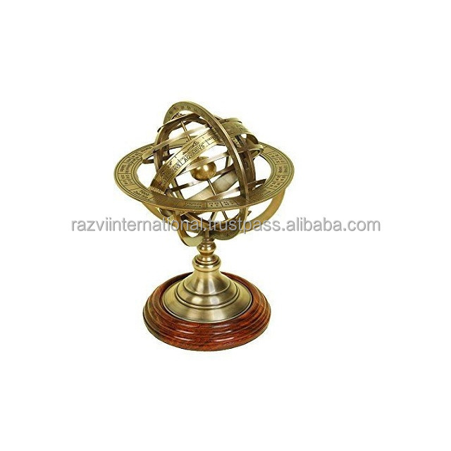 Metal crafts nautical customized hot selling world globe at cheap price