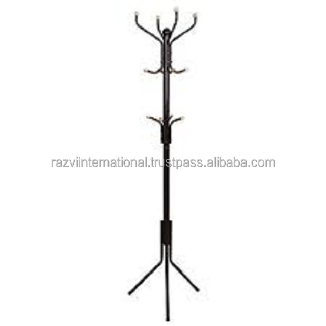 White color solid metal coat rack