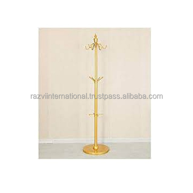 Gold plated coat rack