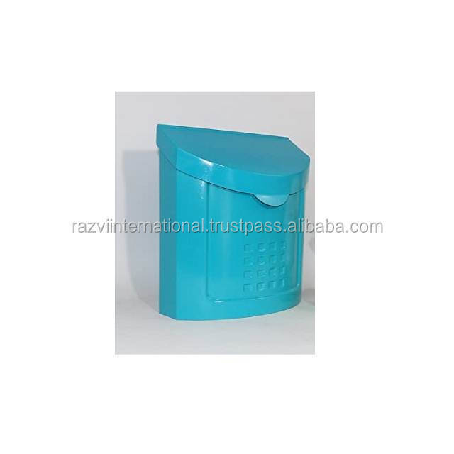 Blue colour metal mail box for outdoor